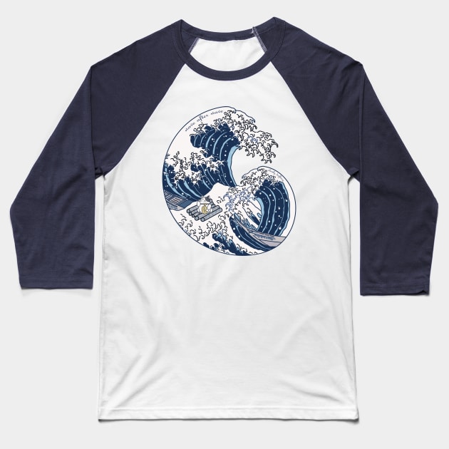 Wave after wave, slowly drifting Baseball T-Shirt by zody